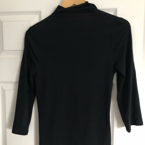 NWOT Anthropologie Wind Rippled Top - Black S - Picture 5 of 5